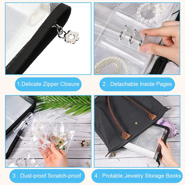 Transparent Jewelry Storage Book