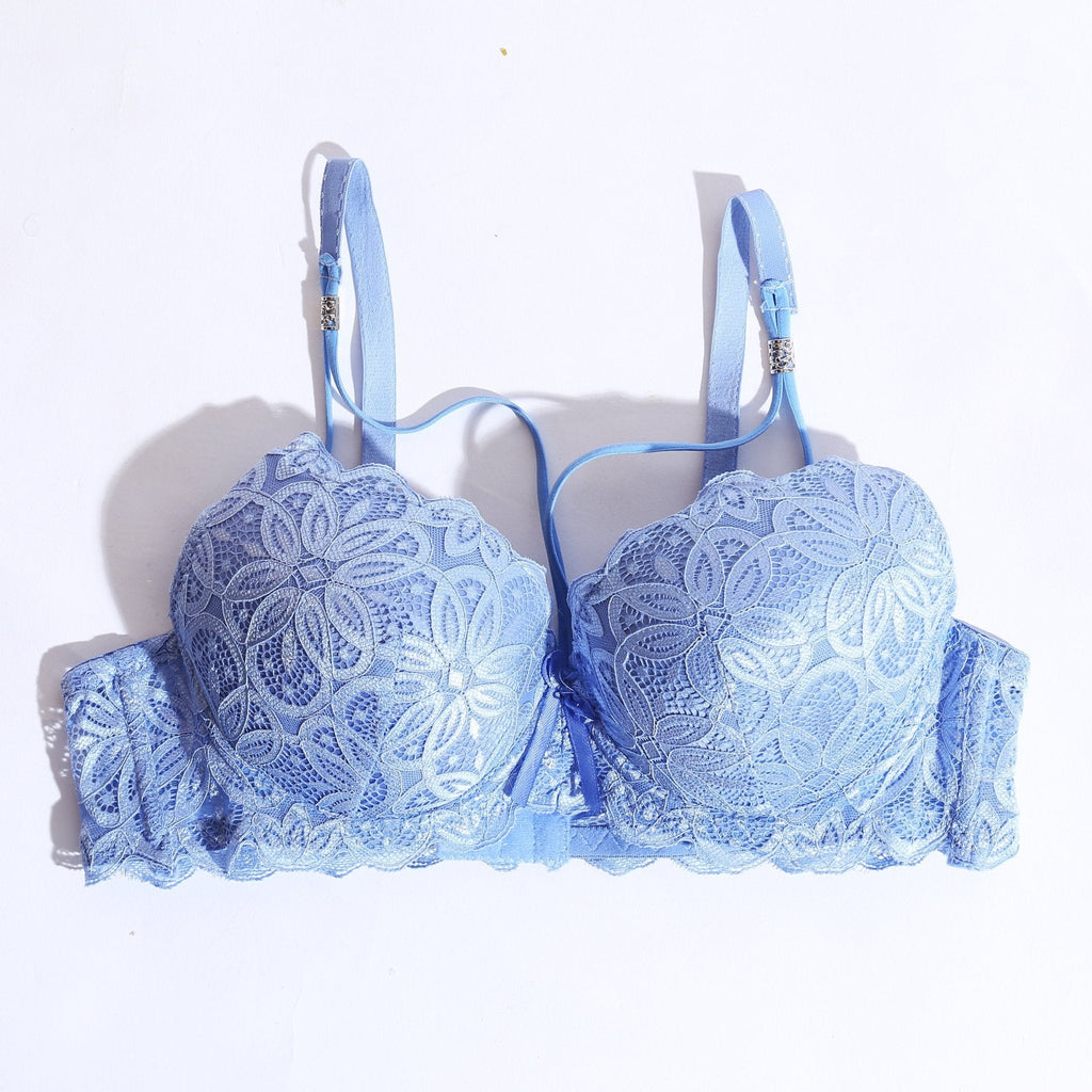 WOMEN LACE G-STRING PADDED BRA